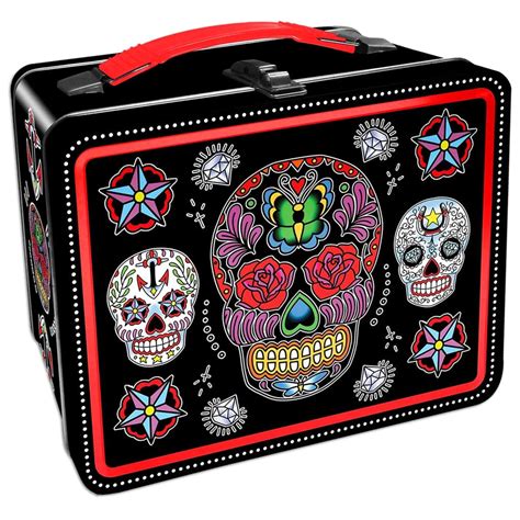 Sugarboogers Metal Lunch Box Dia de los Muertos 